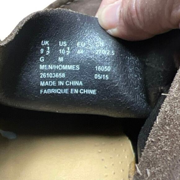 Clarks Original Men’s Brown Suede Wallabee Desert Chukka Boots Size 10 1/2 Flaws - Picture 7 of 10